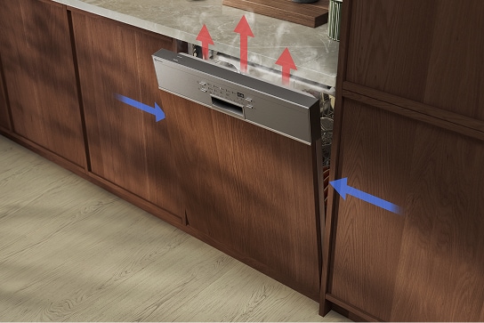 Zmywarki częściowo zintegrowane