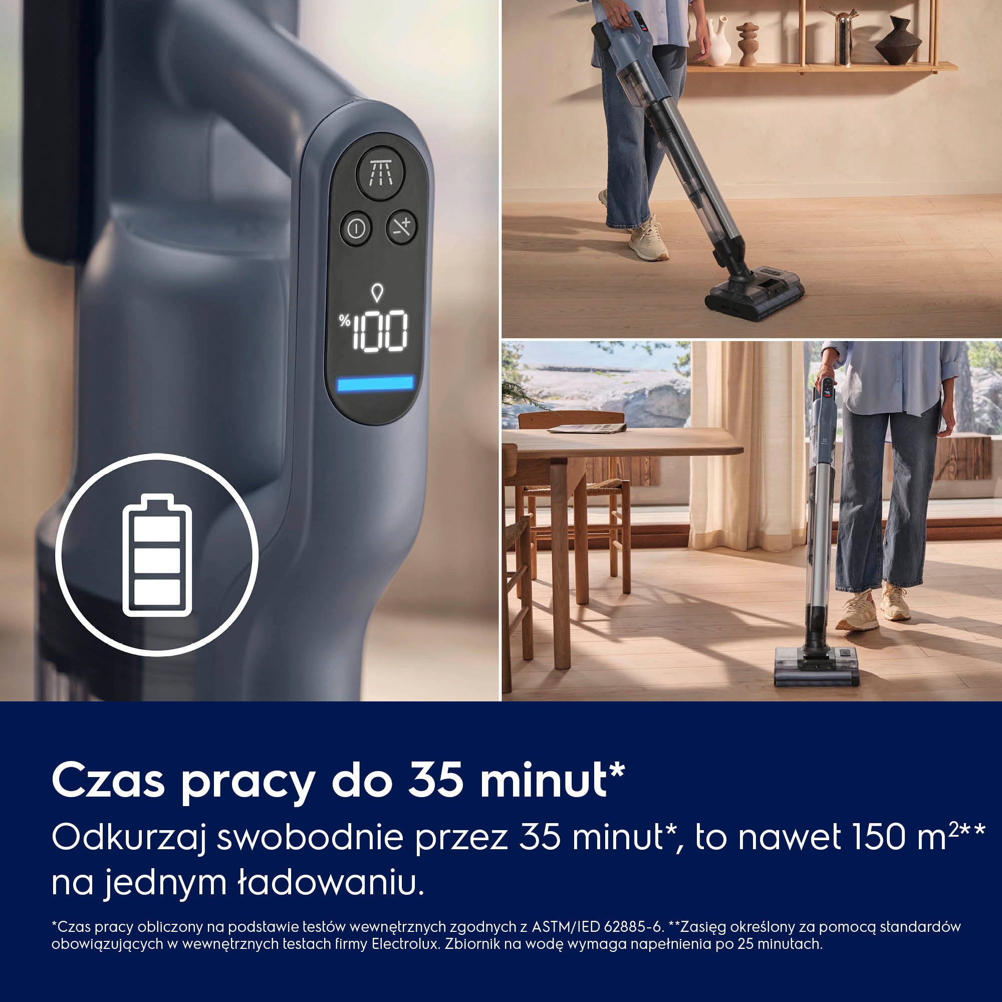 Electrolux - Odkurzacz bezprzewodowy Wet & Dry - EW82U2DB