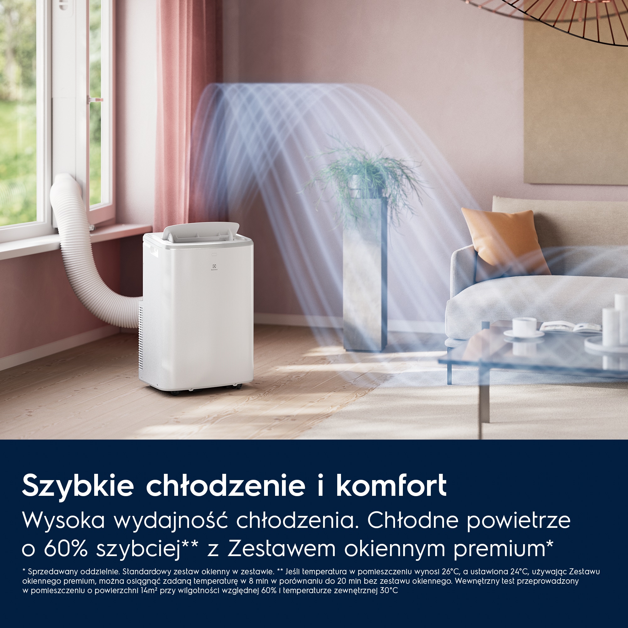 Electrolux - Klimatyzator przenośny - EXP26U339HW