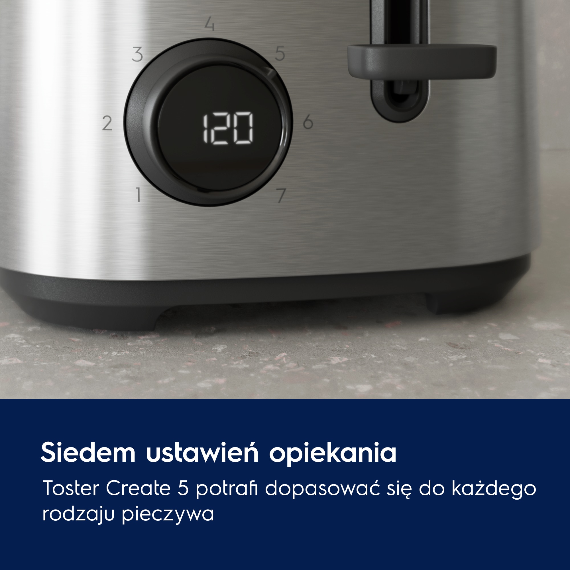 A picture showing available toaster's setting