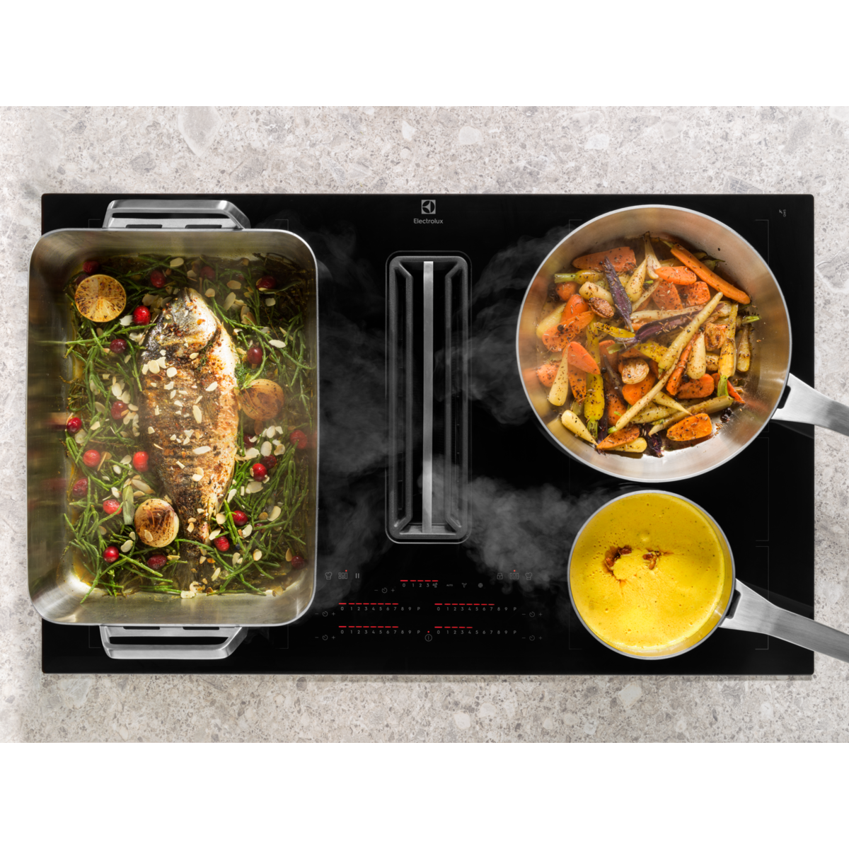 Electrolux - Płyta indukcyjna z okapem (COMBO) - KCC84453CK