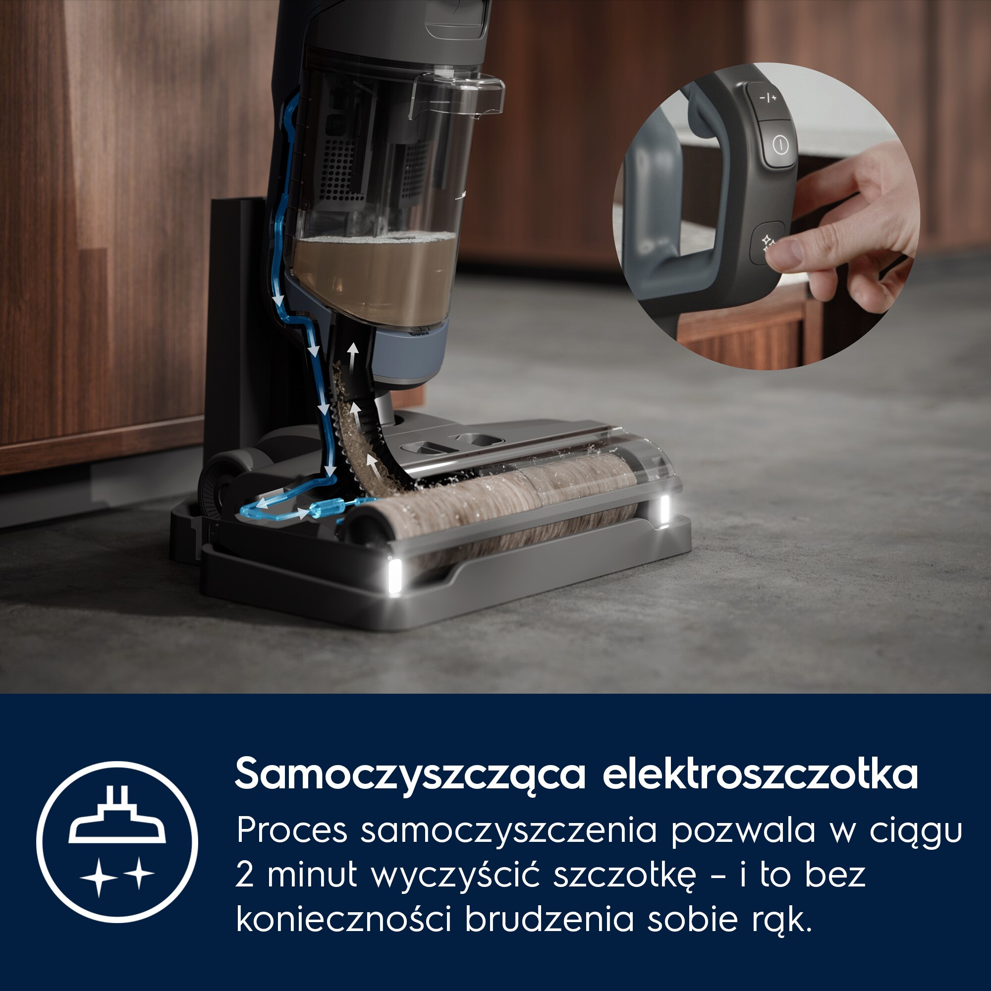 Electrolux - Odkurzacz bezprzewodowy Wet & Dry - EW81U3DB