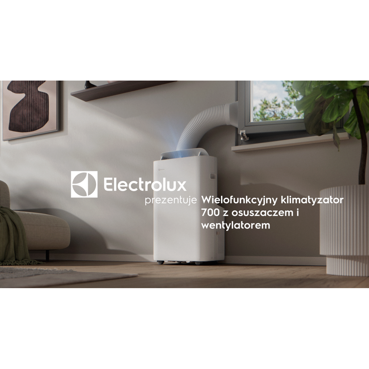 Electrolux - Klimatyzator przenośny - ECU7677CSW