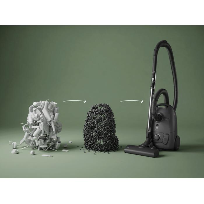 bagged cleaner and main nozzle made with up to 37% recycled plastic for a more mindful choice.