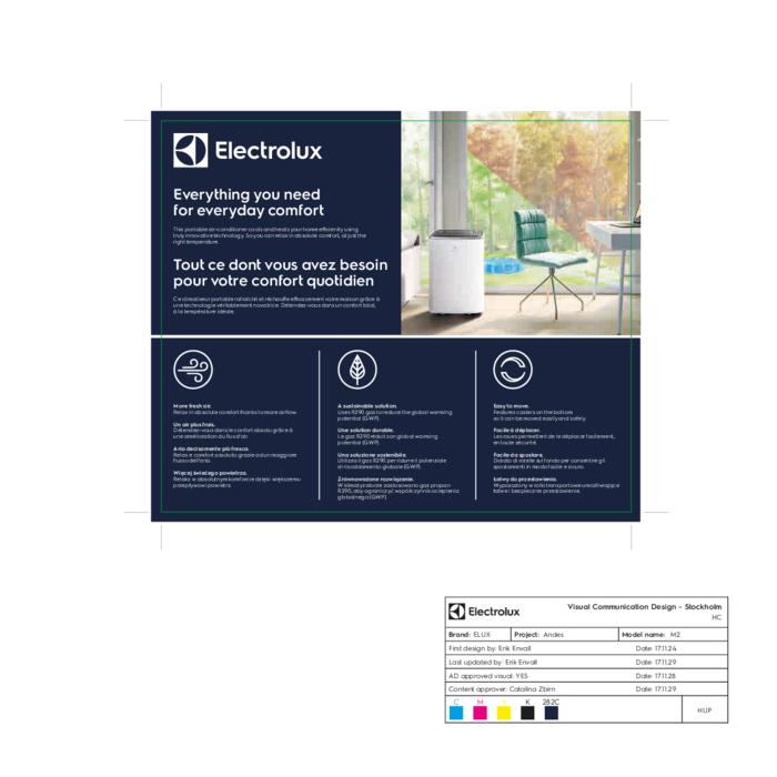 Electrolux - Klimatyzator przenośny - EXP26U338HW