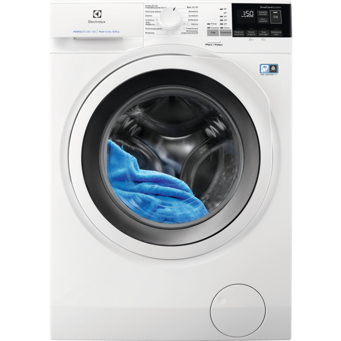 Electrolux - Pralko-suszarka wolnostojąca - EW7WO448WP