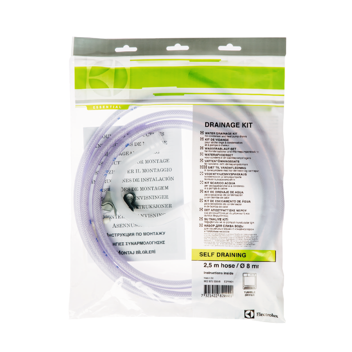 Electrolux - Zestaw do odprowadzania wody z suszarki kondensacyjnej - E2YH01