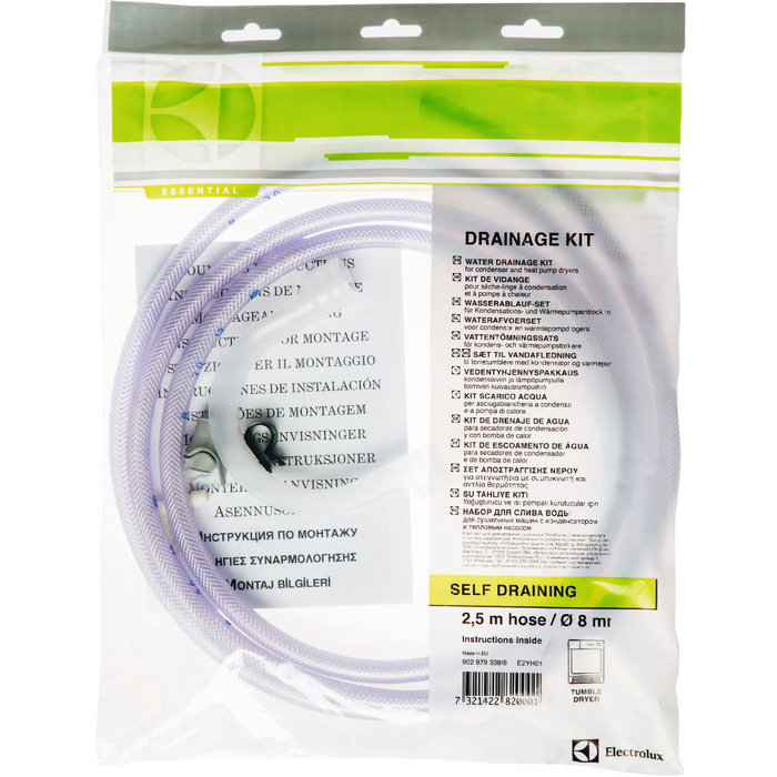 Electrolux - Zestaw do odprowadzania wody z suszarki kondensacyjnej - E2YH01