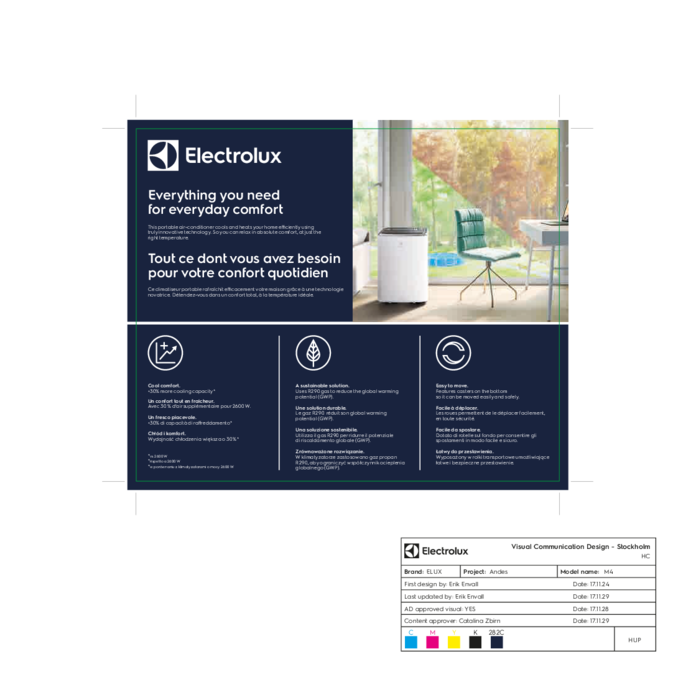 Electrolux - Klimatyzator przenośny - EXP34U338HW