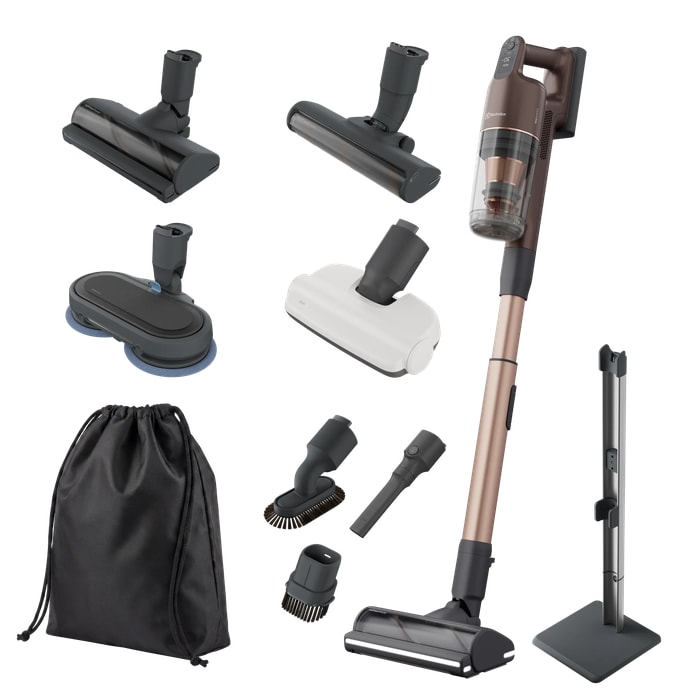 Electrolux, ELX, E-com infographic, WB, AllFloor Power Nozzle, HardFloor Power Nozzle, Crevice tool, Dusting brush, Delicate dusting brush, Bed+ nozzle, Accessory Bag, ActiveMop