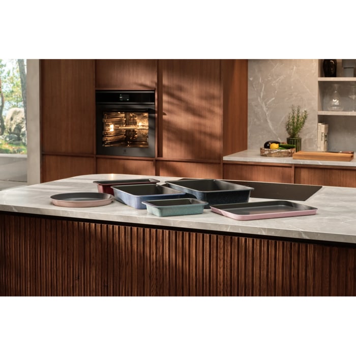 Full range of product sdisplayed on kitchen counter top