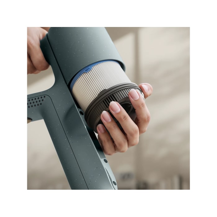 Reusable, washable post-motor filter that enhances filtration performance and releases clean air into your home.