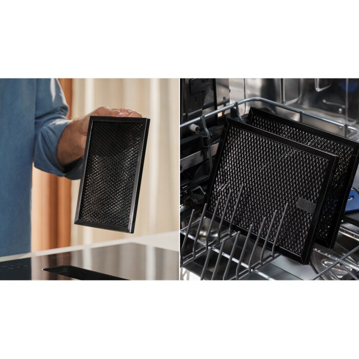 The Grease Filter is easy to clean and keeps kitchen air fresh.