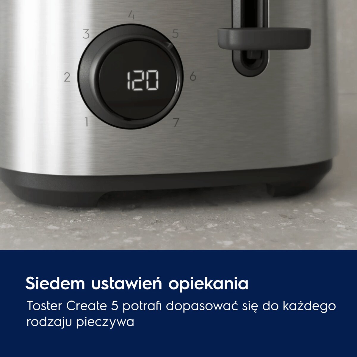 A picture showing available toaster's setting
