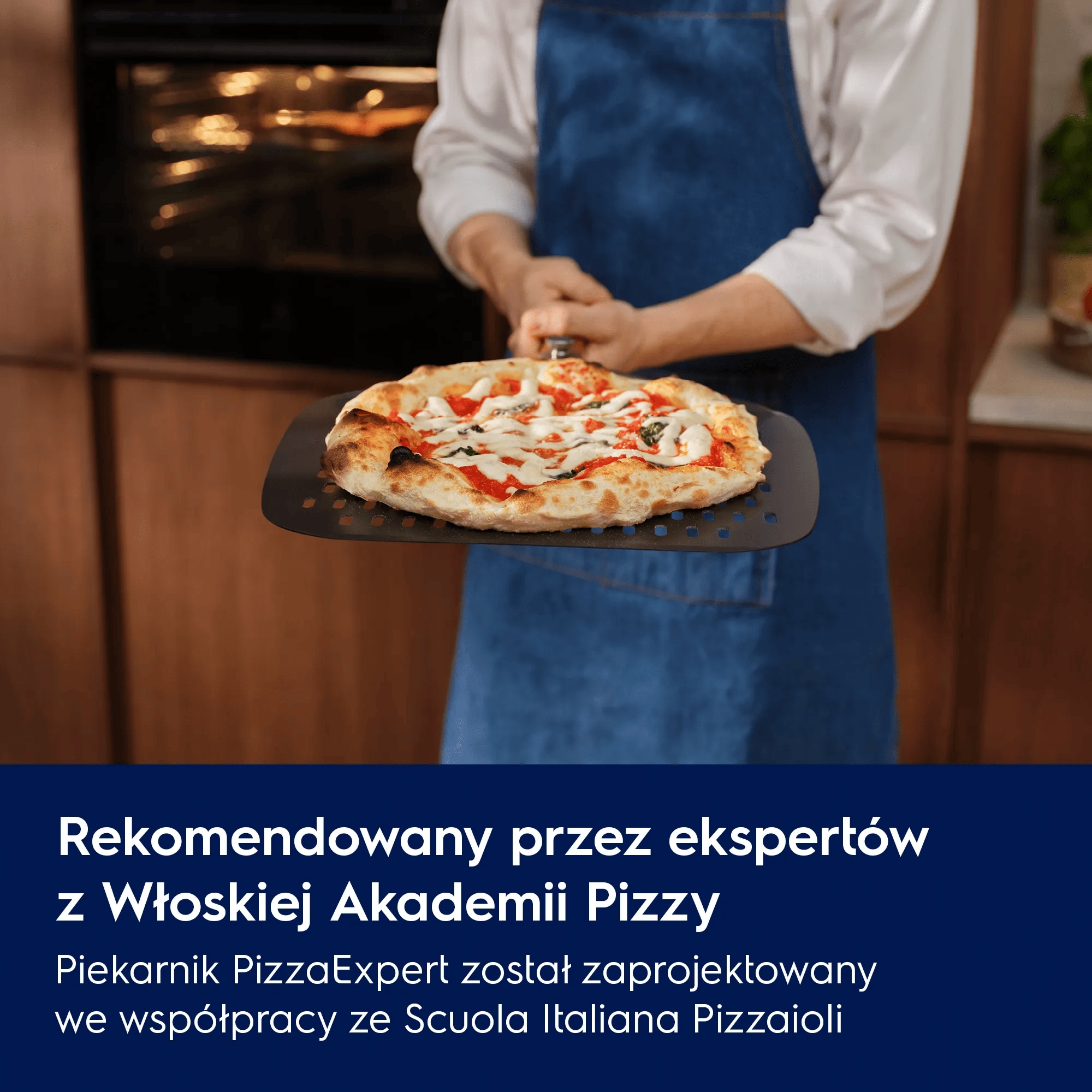 Rekomendowany przez ekspertów z Włoskiej Akademii Pizzy Piekarnik PizzaExpert został zaprojektowany we współpracy ze  Scuola Italiana Pizzaioli