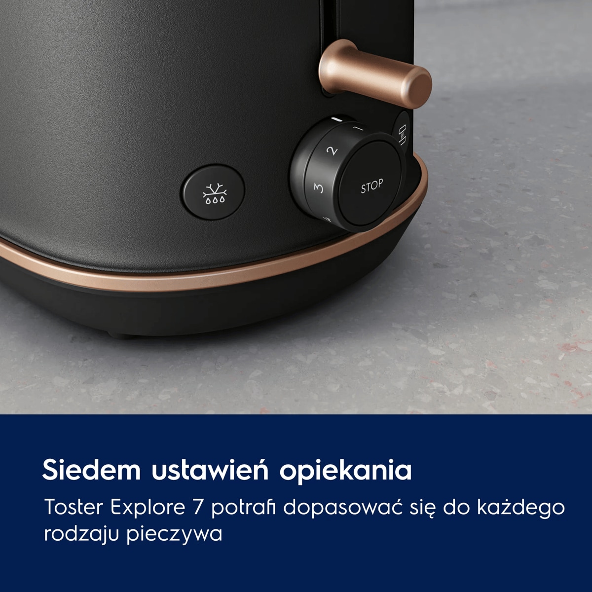 A picture showing available toaster's setting