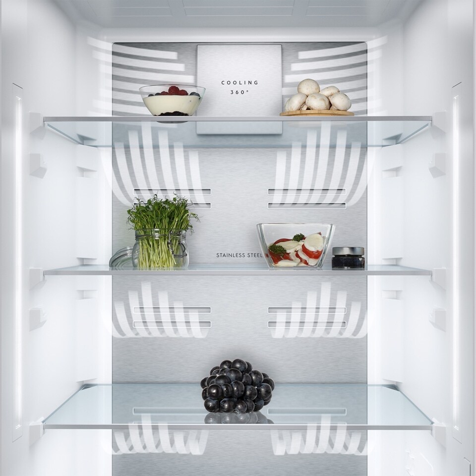 Wnętrze lodówkii Cooling 360 Wnętrze lodówkii Cooling 360