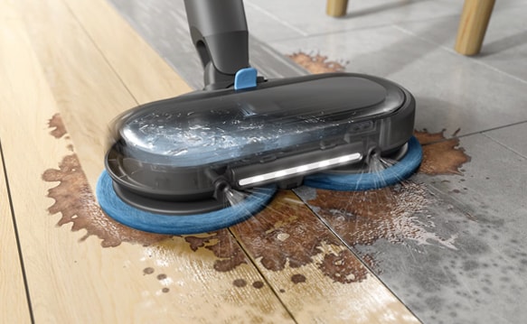 Zdjęcie elektroszczotki mopującej myjącej podłogę