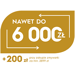 Nawet do 6000 zł opłat Twoich rachunków + 200 zł przy zakupie zmywarki za min. 2899 zł
