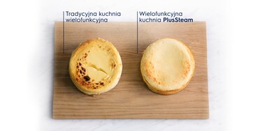 Porównanie efektów pieczenia - kuchnia z funkcją PlusSteam i tradycyjna kuchnia