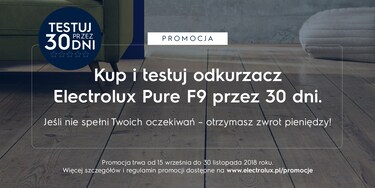 Promocja - kup i testuj Pure F9