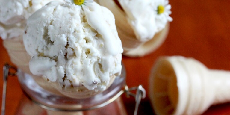 Lody bezowe z orzechami
